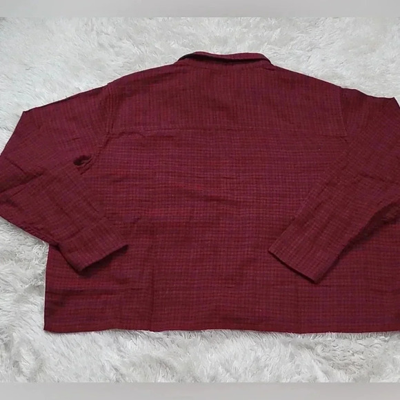 Levi’s Plus Size Levi's Women's Utility Shirt Red Plaid Cropped  Size 3X - Picture 4 of 9
